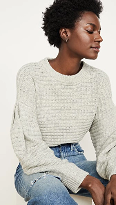 Line & Dot Frankie Sweater In Heather Grey