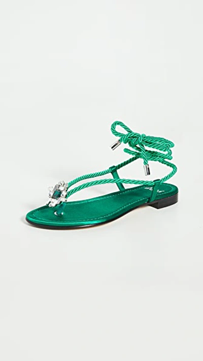 Alevì Milano Mira Sandals In Emerald