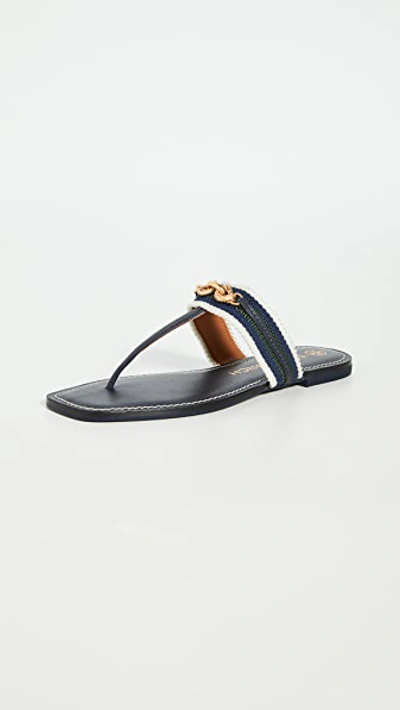 Tory Burch Jessa Thong Sandals In Perfect Navy