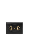 Gucci Horsebit 1955 Card Case Wallet In Black