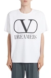 VALENTINO DREAMERS VLOGO GRAPHIC TEE,TV0MG06B681