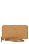 TORY BURCH ROBINSON ZIP LEATHER CONTINENTAL WALLET,64333