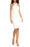 Likely Carolyn Halter-neck Sheath Dress In White