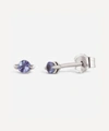 DINNY HALL 14CT WHITE GOLD SHUGA TANZANITE STUD EARRINGS,000700672