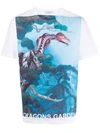 Valentino Red Dragon T-shirt In White