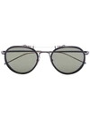 THOM BROWNE ROUND FRAME SUNGLASSES