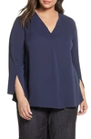 NIC + ZOE SURFACE BLOUSE,S201648W