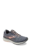 Brooks Ghost 12 Running Shoe In Turbulence/ Grey/ Desert