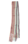 MISSONI ZIGZAG FRINGE SCARF,SCS8VMD7359