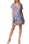 FRENCH CONNECTION CLARIBEL FLORAL FAUX WRAP DRESS,71NFW