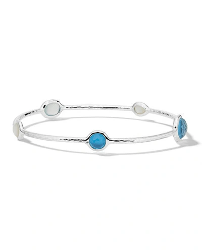 Ippolita 925 Rock Candy Wonderland Bangle In Silver/ Delft