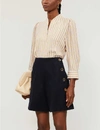 Sandro Anya Striped Woven Shirt