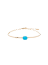 ANDREA FOHRMAN 14KT YELLOW GOLD TURQUOISE DIAMOND BRACELET