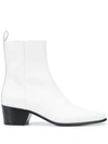Pierre Hardy Reno Ankle Boots White In White