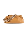 BOTTEGA VENETA WOMEN'S THE CHAIN POUCH LEATHER CLUTCH,400012123195