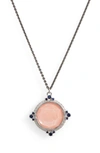 ARMENTA NEW WORLD MOTHER-OF-PEARL & SAPPHIRE PENDANT NECKLACE,17447