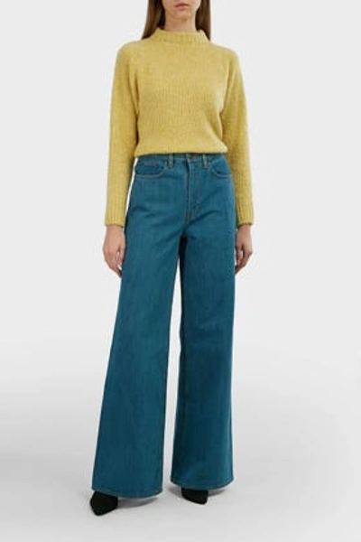 The Row Cero Rib-knit Cashmere-blend Jumper In Yellow