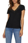 Sanctuary Traveler Twist Scoop-neck T-shirt In Black