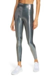 Heroine Sport Metallic High Waist Leggings In Mist