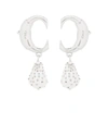 CHLOÉ DARCEY EMBELLISHED CLIP-ON EARRINGS,P00438119