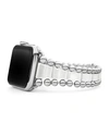 Lagos Smart Caviar White Ceramic Apple Watch Bracelet, 42-44mm In White