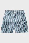 FRESCOBOL CARIOCA Mosaic-Print Swim Shorts,838152