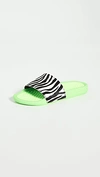 APL ATHLETIC PROPULSION LABS ICONIC CALF HAIR SLIDES