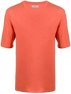 Laneus Loose-fit Crew-neck T-shirt In Orange
