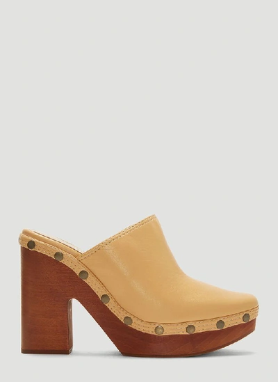 Jacquemus 110mm Les Sabots Leather Mules In Neutral