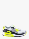 Nike Air Max 90 Leather And Textile Trainers In Grey