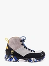Roa X Brain Dead Colour-block High Top Sneakers In Green