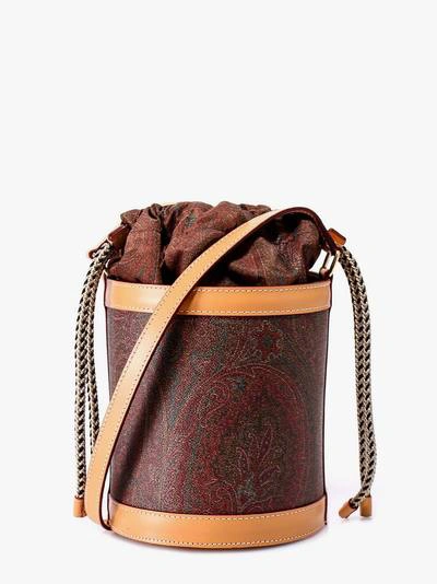 Etro Bucket Bag In Red