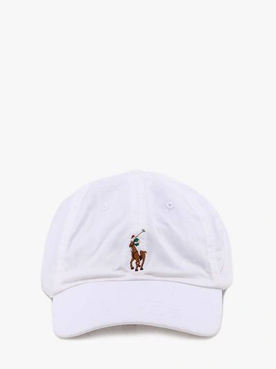 Polo Ralph Lauren Logo Embroidered Baseball Cap In White