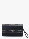 Valentino Garavani Garavani 'rockstud' Clutch In Black