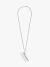 Ambush Embossed Lighter Case Necklace In Silver