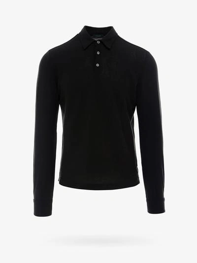 Zanone Polo Shirt In Black