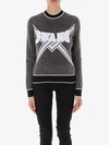 Off-white Cropped Sweater In Black