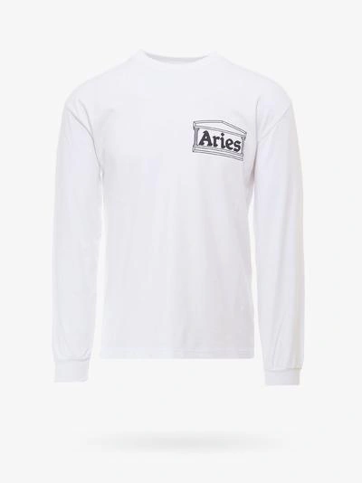 Aries Printed Cotton T-shirt In White
