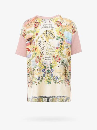 Etro Desert Mirages Print Panelled T-shirt In White