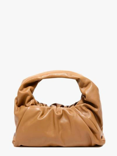Bottega Veneta Small The Shoulder Pouch Leather Bag In Brown