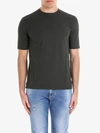 Zanone Classic Plain T-shirt In Green