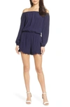 FRAICHE BY J OFF THE SHOULDER ROMPER,FD 2361