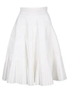 PRADA PRADA PLEATED FLARED SKIRT