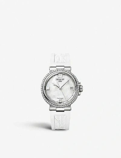 Breguet Womens Mother Of Pearl 9518st/5w/584/d000 Marine Dame Polished Stainless Steel, Diamond And