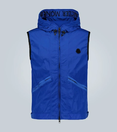 Moncler Touques高科技面料背心 In Medium Blue
