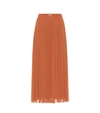 THE ROW MAGDA CRÊPE PLEATED MIDI SKIRT,P00430405