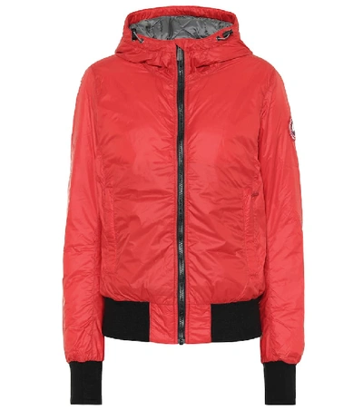 Canada Goose Dore Goose Down Hooded Jacket In Red