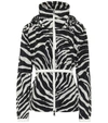 MONCLER ZEBRA-PRINT TECHNICAL JACKET,P00463471