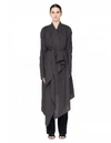 LEON EMANUEL BLANCK GREY COTTON ASYMMETRIC COAT,DIS-W-BWCDG-01