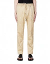 MASTERMIND JAPAN BEIGE COTTON EMBROIDERED TROUSERS,PA014-003/BEIGE